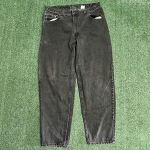 Vintage Levis 560 Men 36x32 Faded Black Loose Fit Tapered Leg Jeans Made in USA